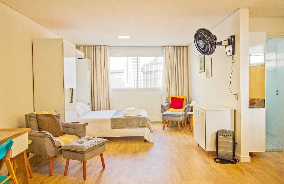 Apto Com Wifi E Home Office No Centro De Sao Paulo-1