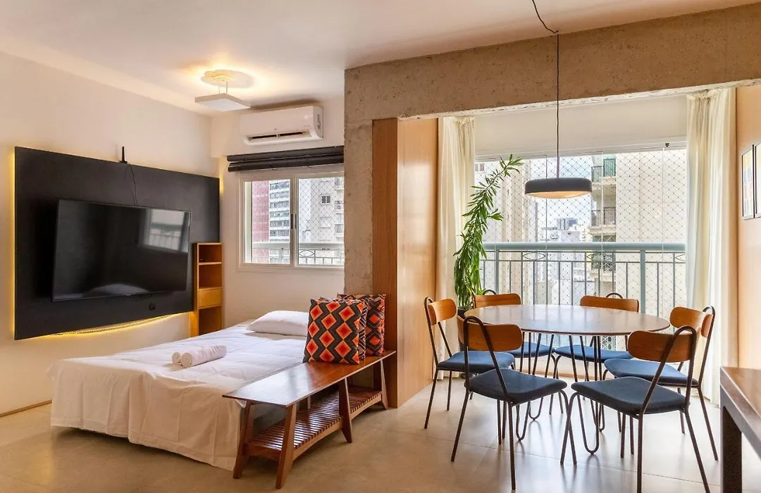 55M² | Cama Queen | Garagem | Metro Trianon-Masp-1