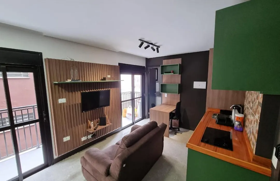 84 New Studio Next Paulista Av, Fast Wifi And Balcony-1