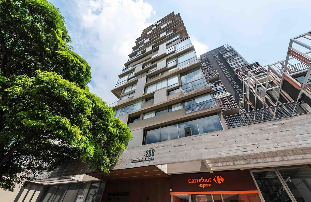 Bhaus Jardins Vn Melo Alves - Studio Premium Com Varanda E Vista Incrivel 16O Andar - Cama Queen - Oscar Freire 200M - Academia - Lavanderia - Piscina - Coworking - Vaga De Garagem - Metro 300M - Acomoda 2 Pessoas - Ma64-1