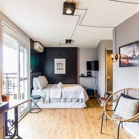 Studio Moderno E Com Design Arrojado, Prox A Avenida Paulista-3