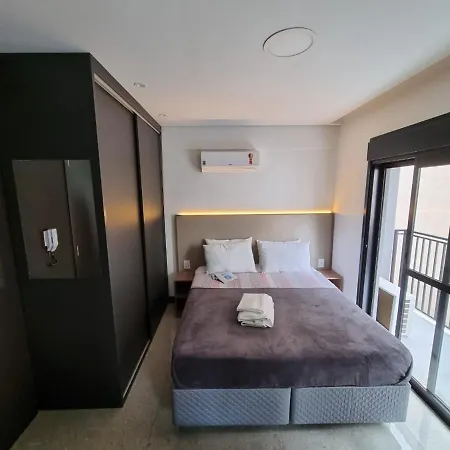 84 New Studio Next Paulista Av, Fast Wifi And Balcony-3