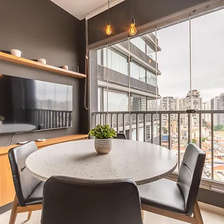 Studios Novíssimos com Piscina no Rooftop e vista para o Allianz Parque-3