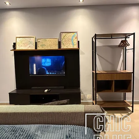 Chic Blue Design Com Vaga De Garagem-3