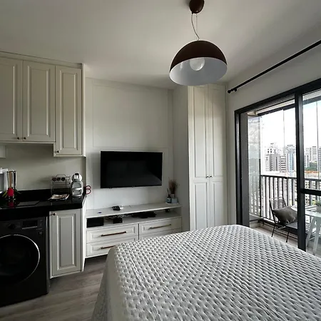 Studio Moderno Com Varanda E Vista Brooklin Metro A 2 Min-2