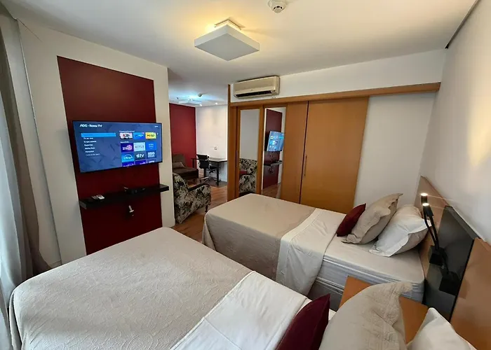 Flat Lindo Duplo Lado Park Ibirapuera Av Paulista Com Garagem 106 Aparthotel São Paulo aceita animais de estimação